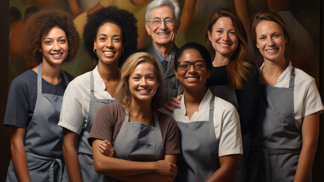 gogurbajey_a_team_of_senior_care_givers_standing_with_their_arm_6f6be243-4a16-4b5d-9417-181143e64a34 gogurbajey_a_team_of_senior_care_givers_standing_with_their_arm_6f6be243-4a16-4b5d-9417-181143e64a34